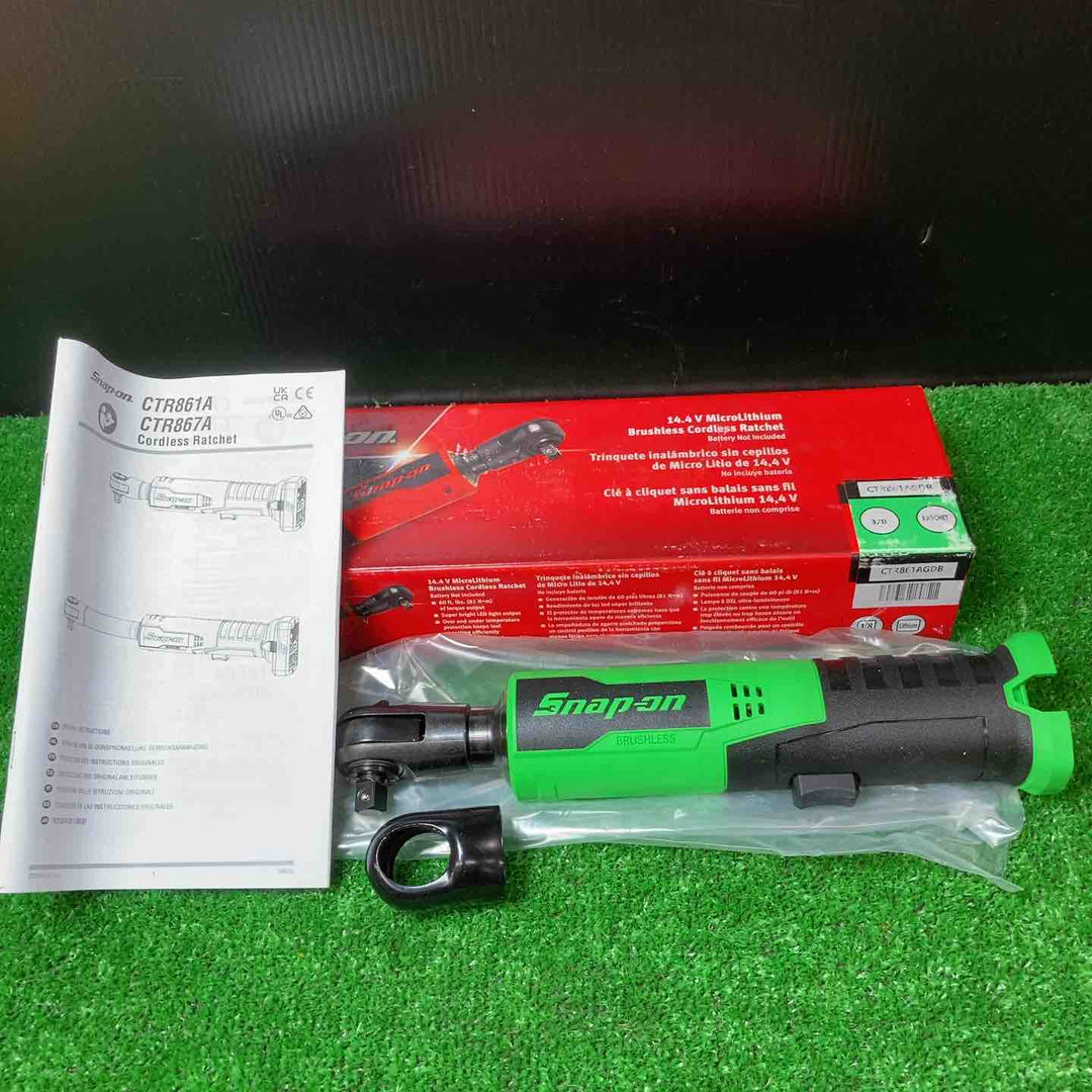 ◇スナップオン/Snap-on 14.4V コードレスラチェット CTR861AGDB グリーン 本体のみ【岩槻店】