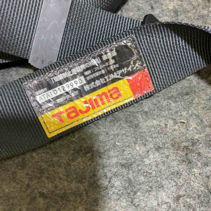 □タジマ(Tajima) ハーネスGS+蛇腹ダブルランヤードL8セット 黒 Mサイズ A1GSMJR-WL8BK【桶川店】