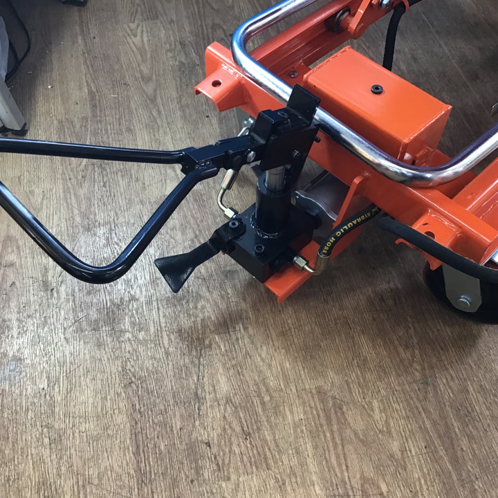 【中古美品/店頭受取り限定】メーカー・型式不明 油圧リフタ 750kg エアリフタ 2WAY リフトアップテーブル【岩槻店】