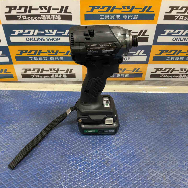 HiKOKI(ハイコーキ) 10.8V 充電式 インパクトドライバー ストロングブラック 蓄電池・充電器付 WH12DCA(2LSB)【草加店】