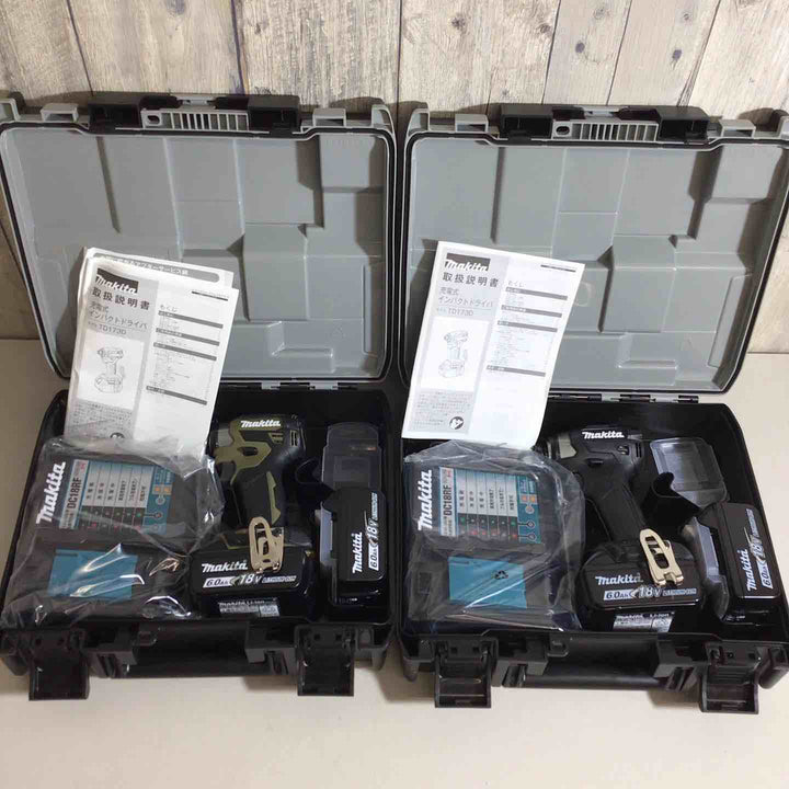 マキタ(makita) コードレスインパクトドライバー TD173DRGXB TD173DRGXO ブラック 黒 オリーブ 5台セット【戸田店】