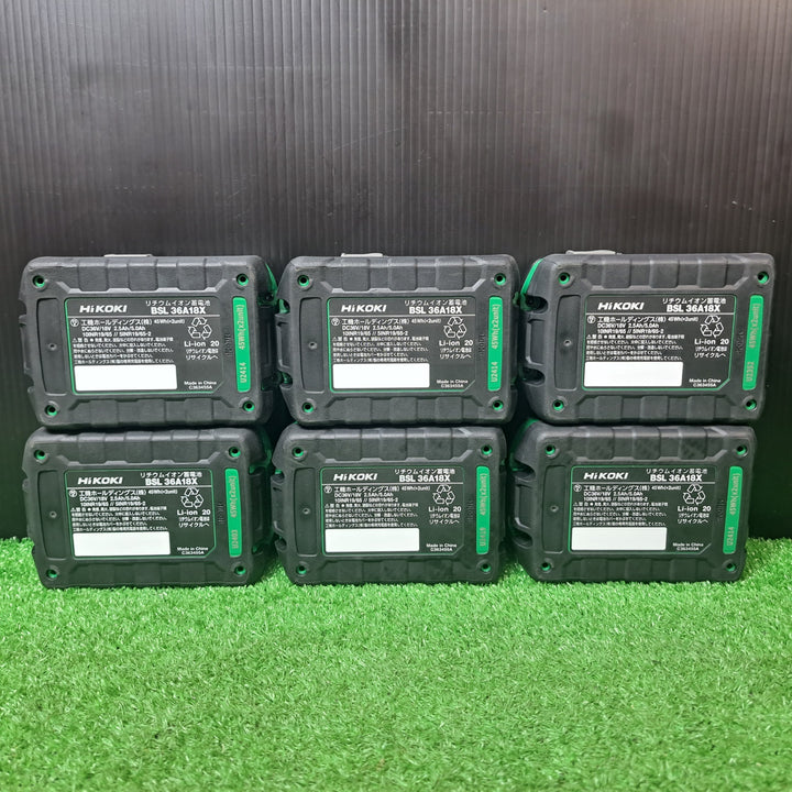 ★純正バッテリー★ ハイコーキ/HiKOKI リチウムイオンバッテリー 36V2.5Ah BSL36A18X 6個セット【岩槻店】