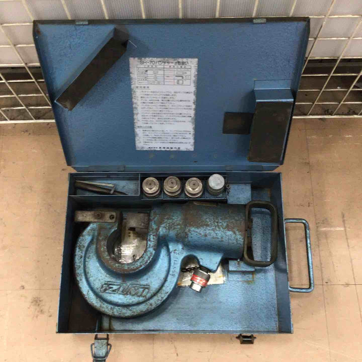 【中古】泉精器(IZUMI) 油圧式アングルパンチャー (油圧ヘッド分離式) SH-70【草加店】