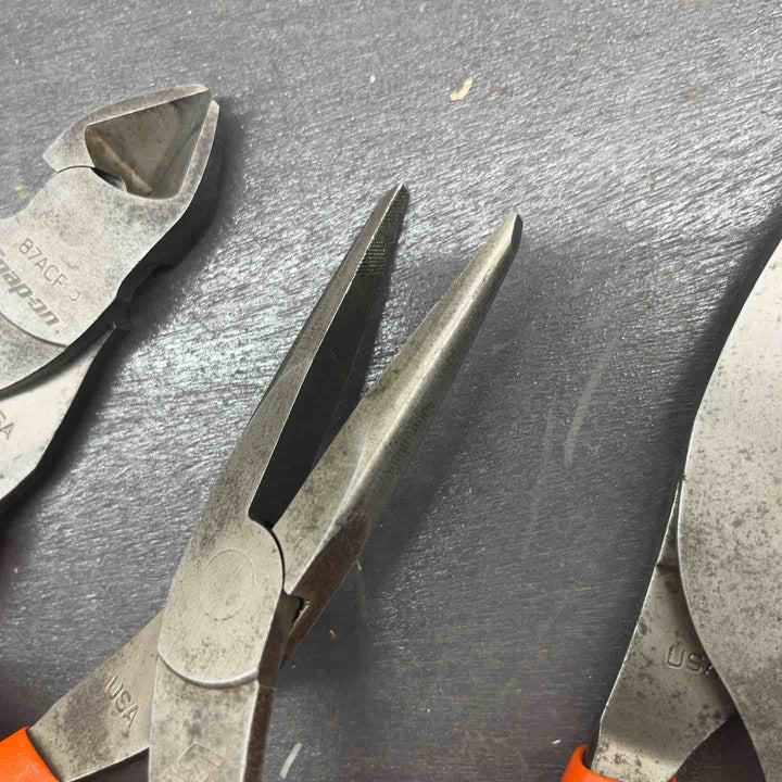 スナップオン(Snap-on) コンビネーションスリップジョイントプライヤー 47ACF ニードルノーズプライヤー 96ACF  ニッパ 87ACF 先端かけ有り【越谷店】