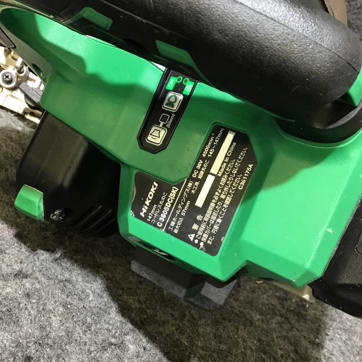 【中古品・バッテリー1個付き!】ハイコーキ(HIKOKI ※旧:日立工機) コードレス丸のこ C3605DC(NN)【桶川店】