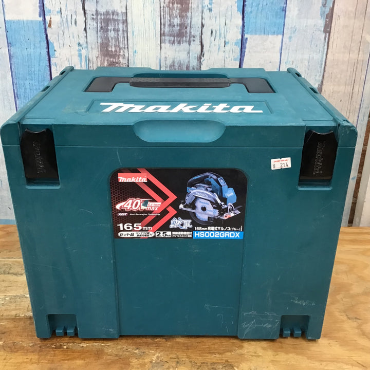 ★マキタ(makita)  40Vmax 165㎜コードレス丸のこ HS002GRDX【柏店】