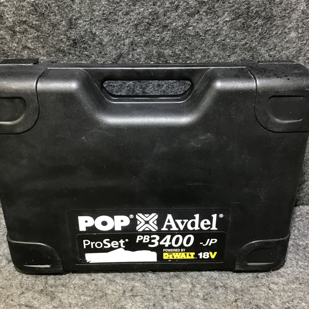 【中古品※※必ず備考をご確認ください※※】DEWALT デウォルト 18V 充電式 コードレスリベッター PB3400 バッテリー1個(2.0Ah) 充電器付【桶川店】