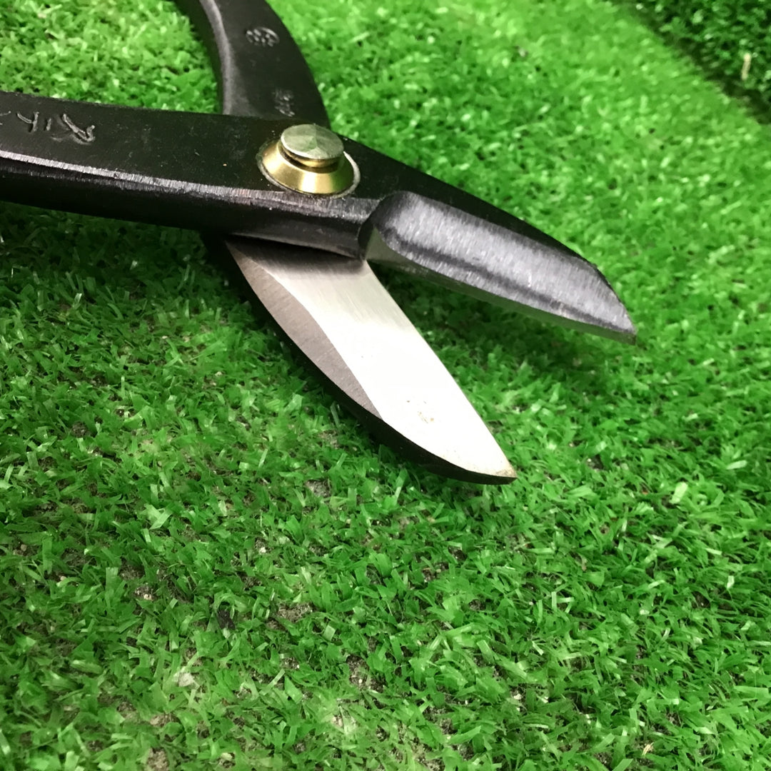 輝盛光 ステン 厚物 直刃240mm 本職用金切鋏  板金ハサミ HSTS-0324【桶川店】