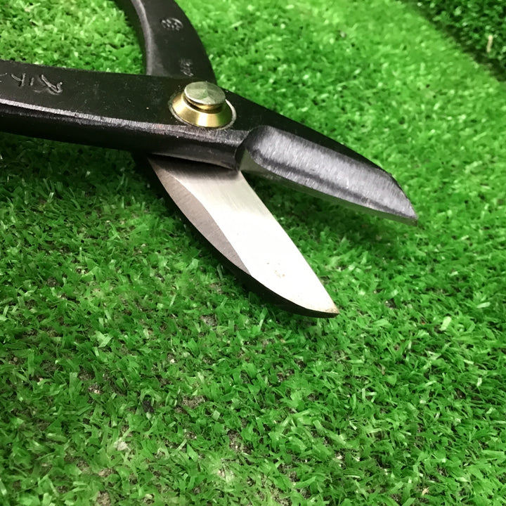 輝盛光 ステン 厚物 直刃240mm 本職用金切鋏  板金ハサミ HSTS-0324【桶川店】