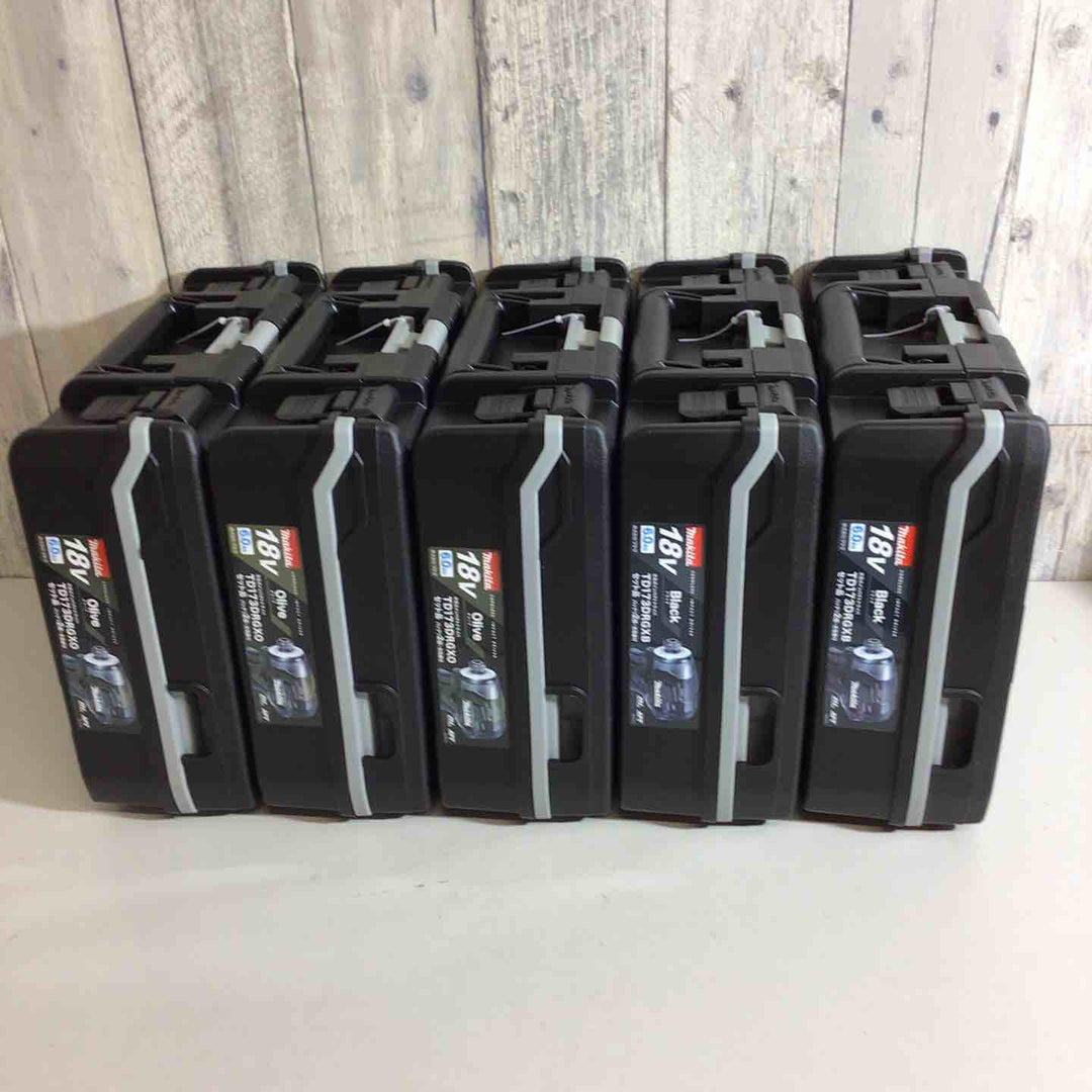 【未使用品】マキタ(makita) コードレスインパクトドライバー TD173DRGXO、 TD173DRGXB 5台セット ブラック 黒 オリーブ【戸田店】