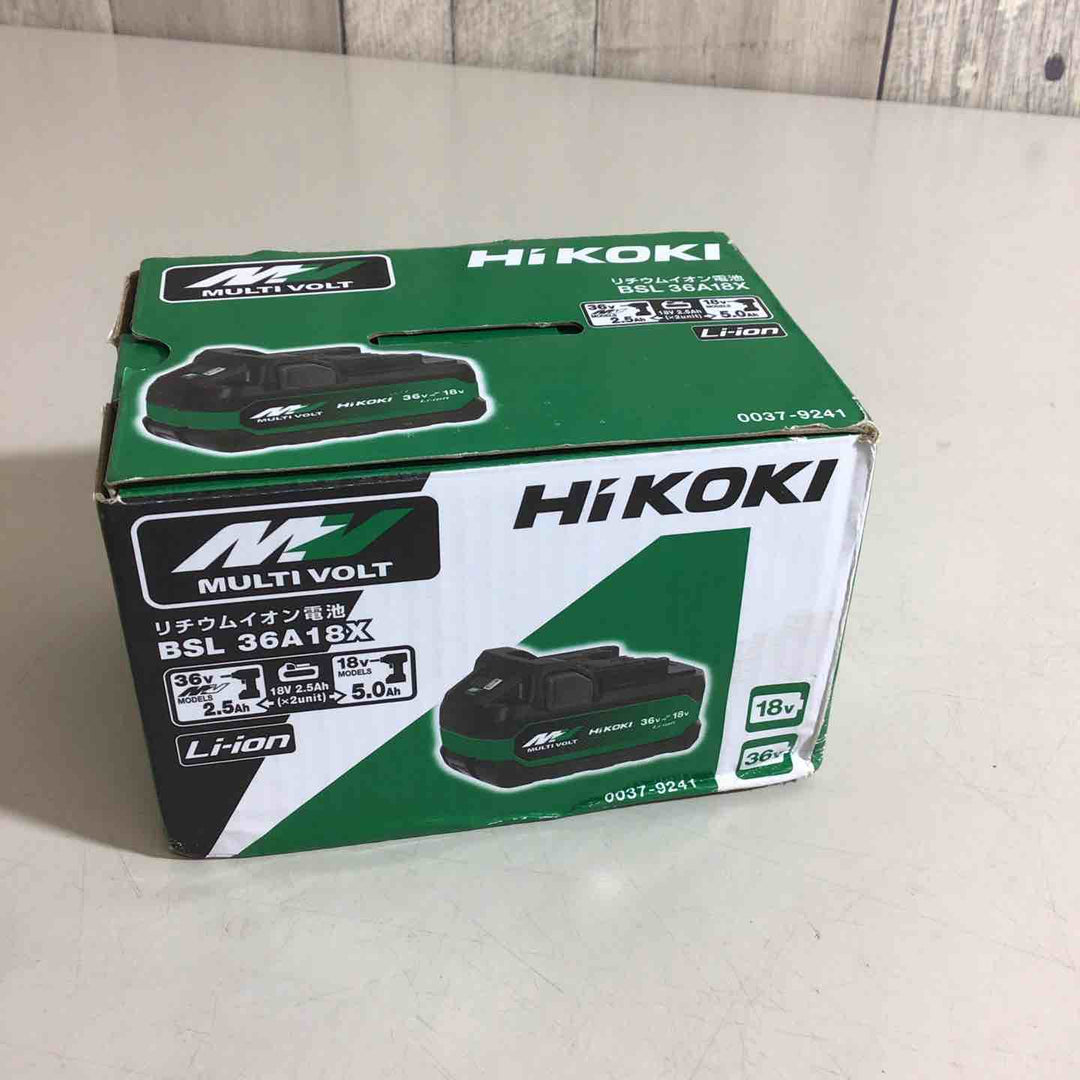 ★ハイコーキ(HIKOKI ※旧:日立工機) リチウムイオンバッテリー 36V/2.5Ah BSL36A18X【戸田店】