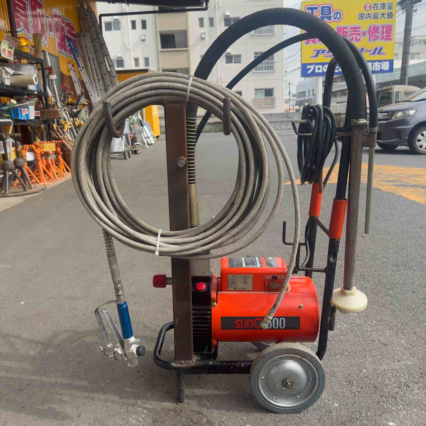 店頭受取り限定・中古】 旭サナック サンQ600 アサヒモーター