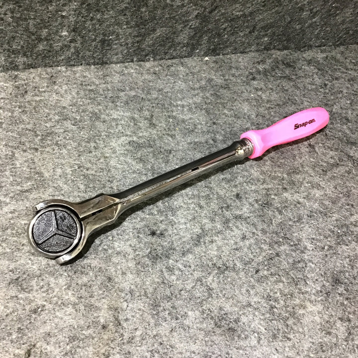 ▼Snap-on/スナップオン 3/8 ハードグリップ  ラウンドヘッドラチェット FHNFD100 ピンク クラッシックハンドル限定色【桶川店】