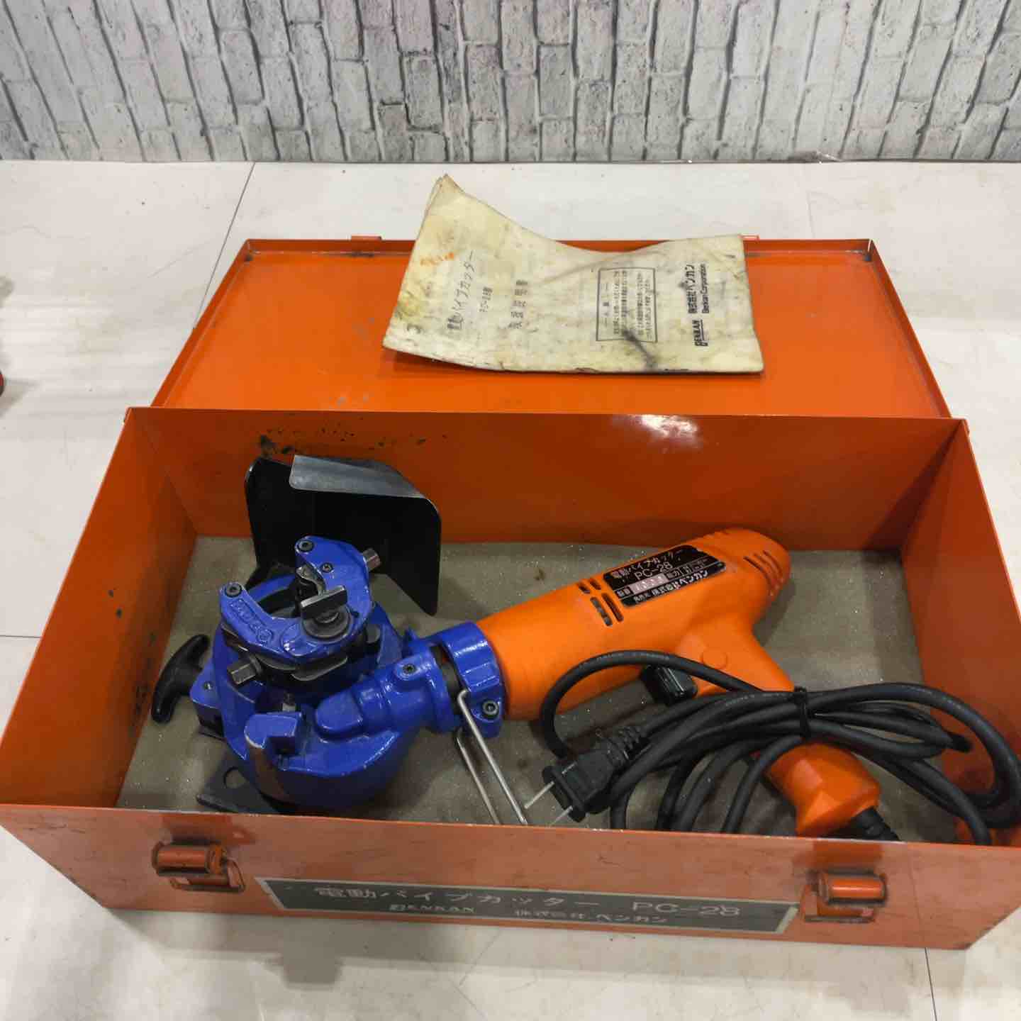 品○ベンカン 電動パイプカッター PC-28○K○IT5LA6FQABMO BENKAN 