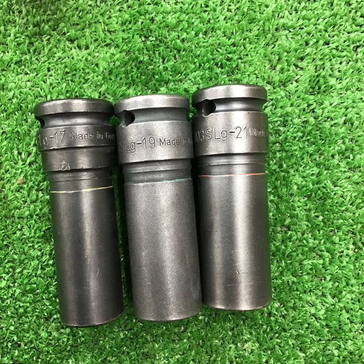 HAZET ハゼット 1/2(12.7mm)ホイールナットソケット3個セット 17.19.21mm 1個カバーなし【桶川店】