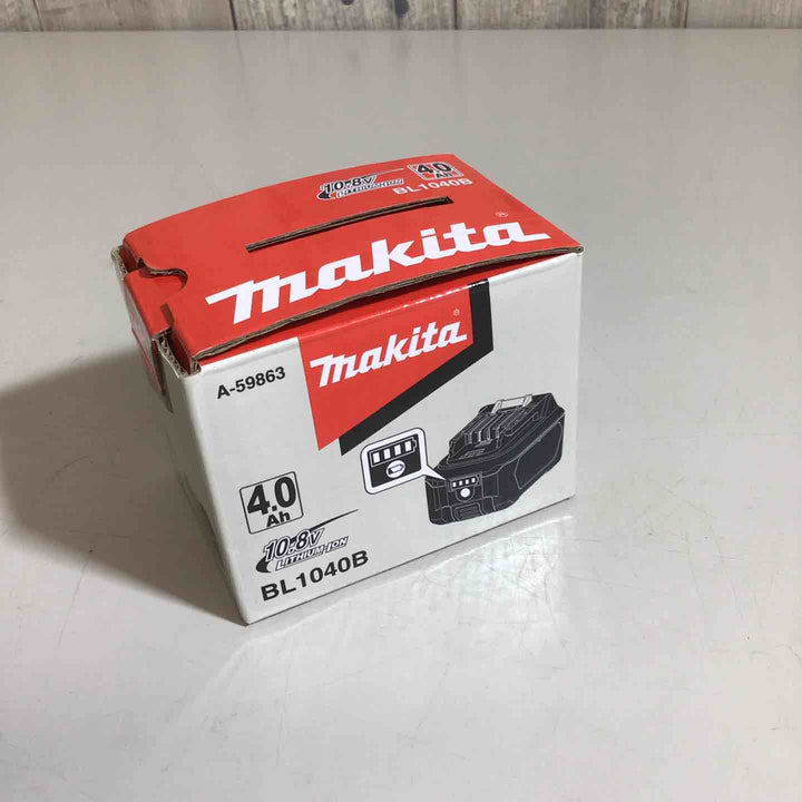 ★マキタ(makita) リチウムイオンバッテリー 10.8V/4.0Ah BL1040B【戸田店】