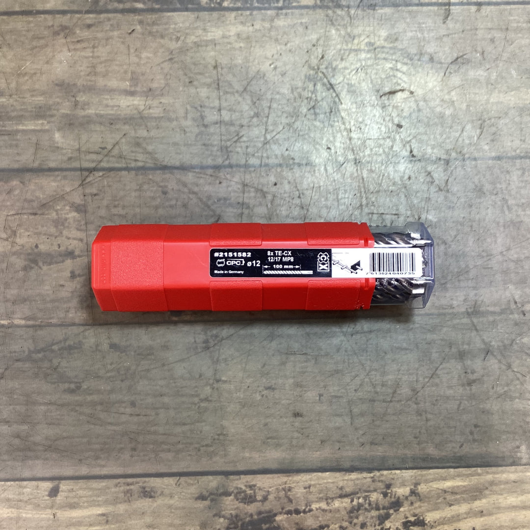 【未使用品】〇HILTI ヒルティ ドリルビット 8本入り TE-CX 12/17 MP8 φ12【東大和店】