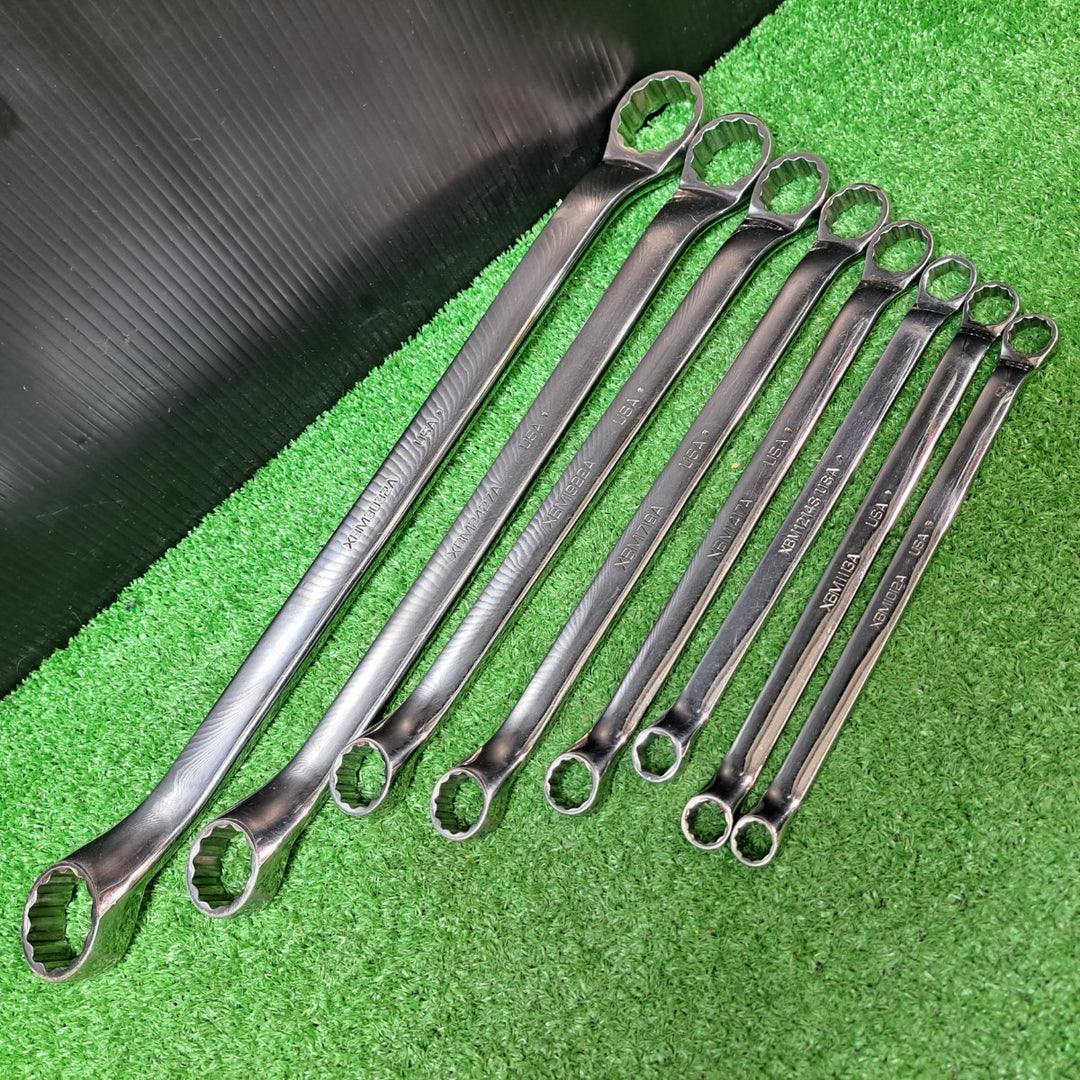 スナップオン/Snap-on オフセットメガネレンチ 8本セット XBMシリーズ 10mm-32mm 内1本旧ロゴ【岩槻店】