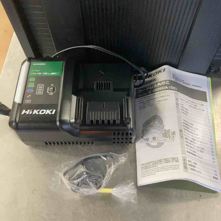 【未使用】ハイコーキ(HIKOKI ※旧:日立工機) コードレス丸のこ C3606DA(SK)(2XPS)【草加店】
