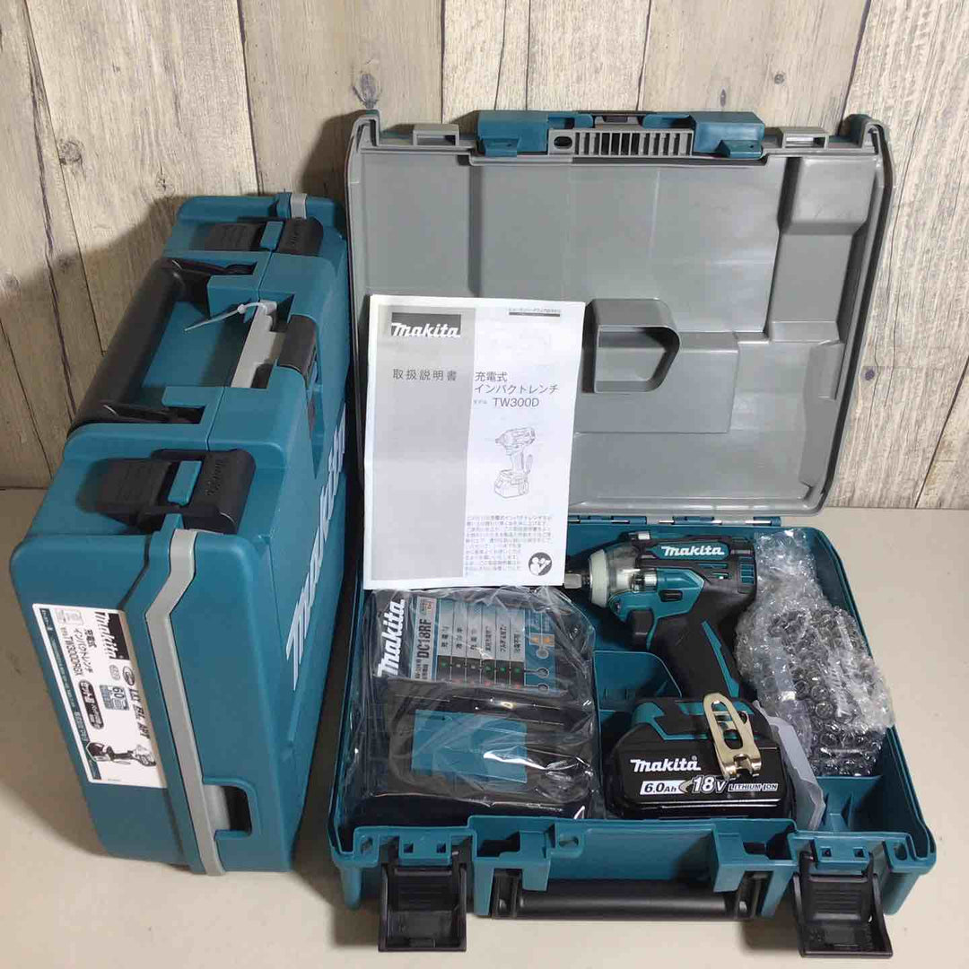 【未使用品】 マキタ makita コードレス インパクトレンチ  TW300DRGX 2台 バッテリー&充電器付 フルセット インパクトレンチ 純正 純正品 充電式 18V 【戸田店】