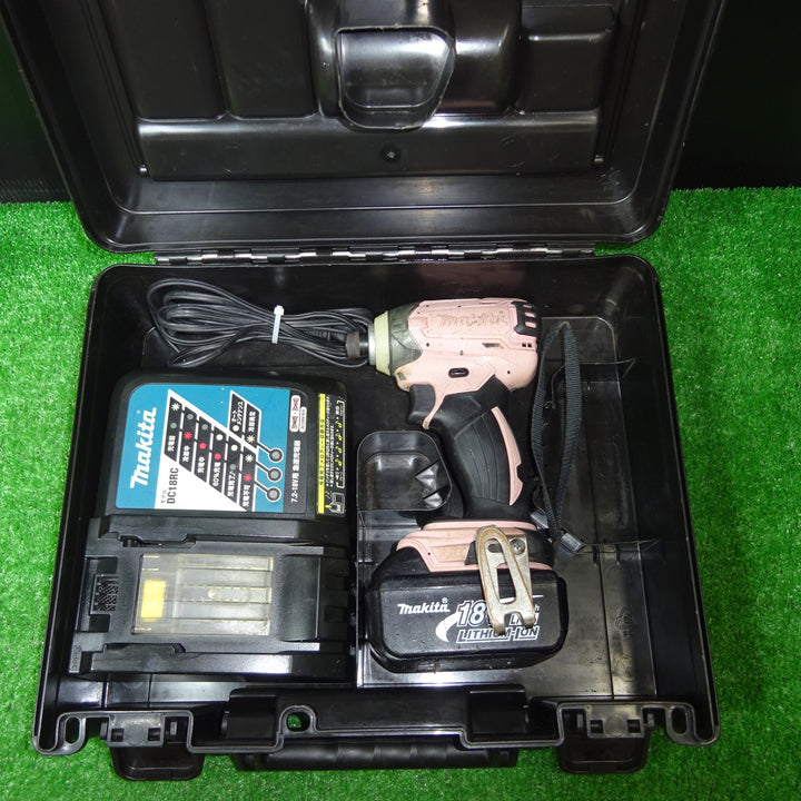 ☆マキタ(makita) コードレスインパクトドライバー TD147DZP ピンク 充電器 バッテリー付き【岩槻店】