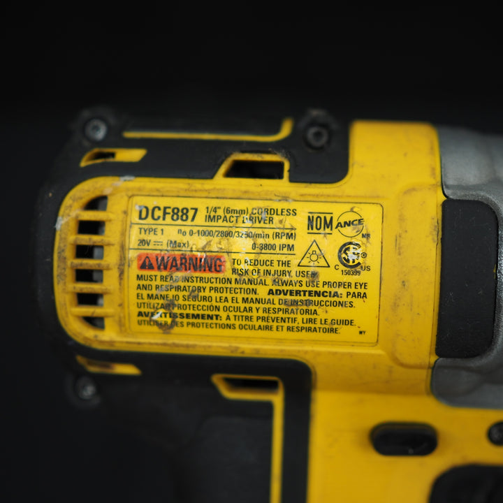 【中古・現状品】DEWALT/デウォルト インパクトドライバ DCF887 本体のみ【鴻巣店】