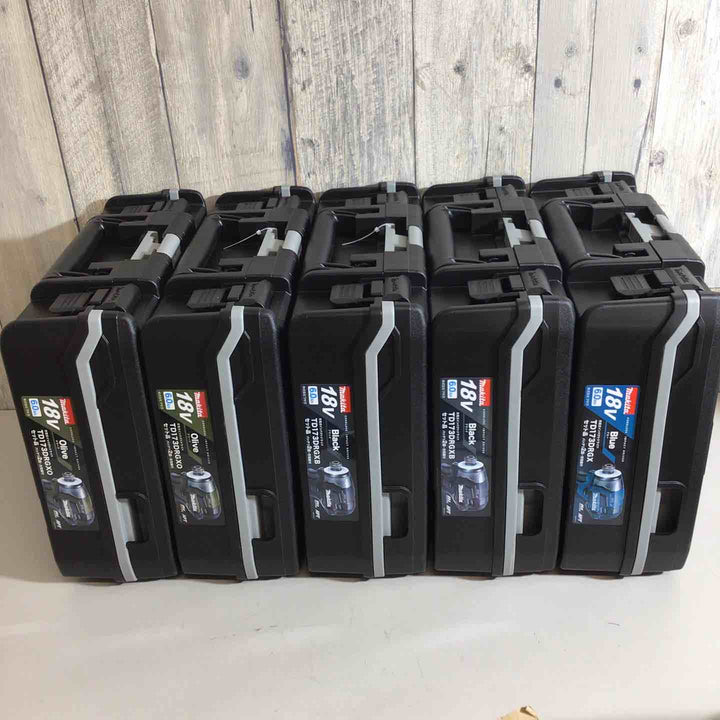 【未使用品】マキタ(makita) コードレスインパクトドライバーTD173DRGX TD173DRGXB TD173DRGXO ブルー 青 ブラック 黒 オリーブ 5台セット【戸田店】
