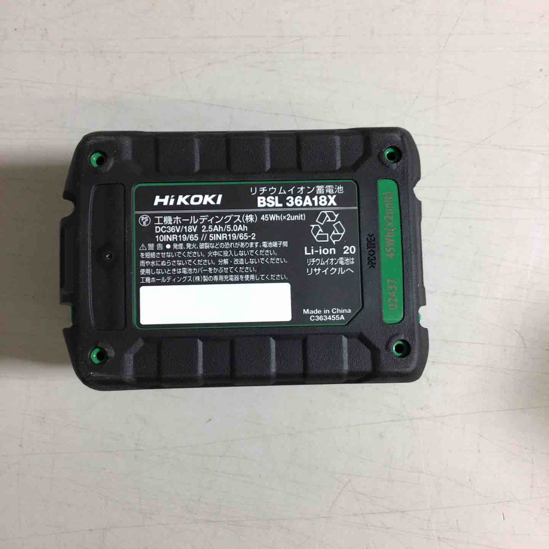 ★ハイコーキ(HIKOKI ※旧:日立工機) リチウムイオンバッテリー 36V/2.5Ah BSL36A18X【戸田店】
