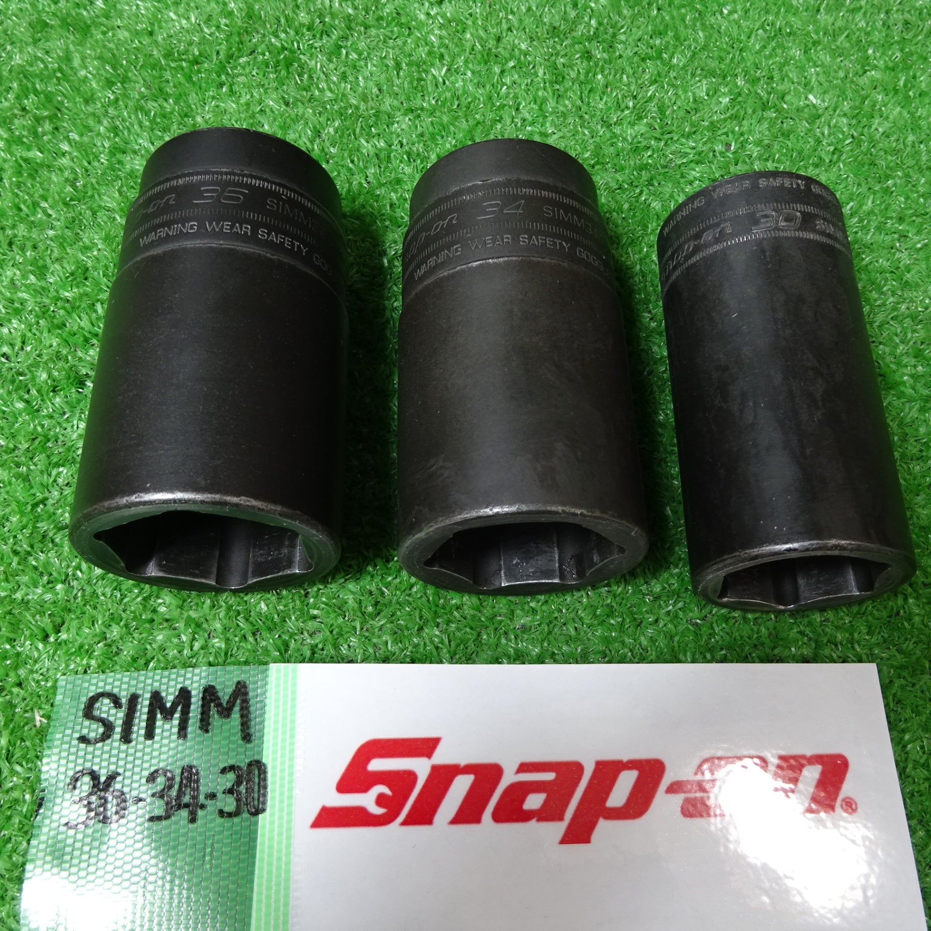 スナップオン/Snap-on 1/2sq ディープインパクトソケット 6個セット SIMMシリーズ 一部旧ロゴ【岩槻店】