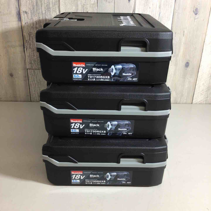 【未使用品】マキタ(makita) コードレスインパクトドライバー TD173DRGXB 3台セット【戸田店】