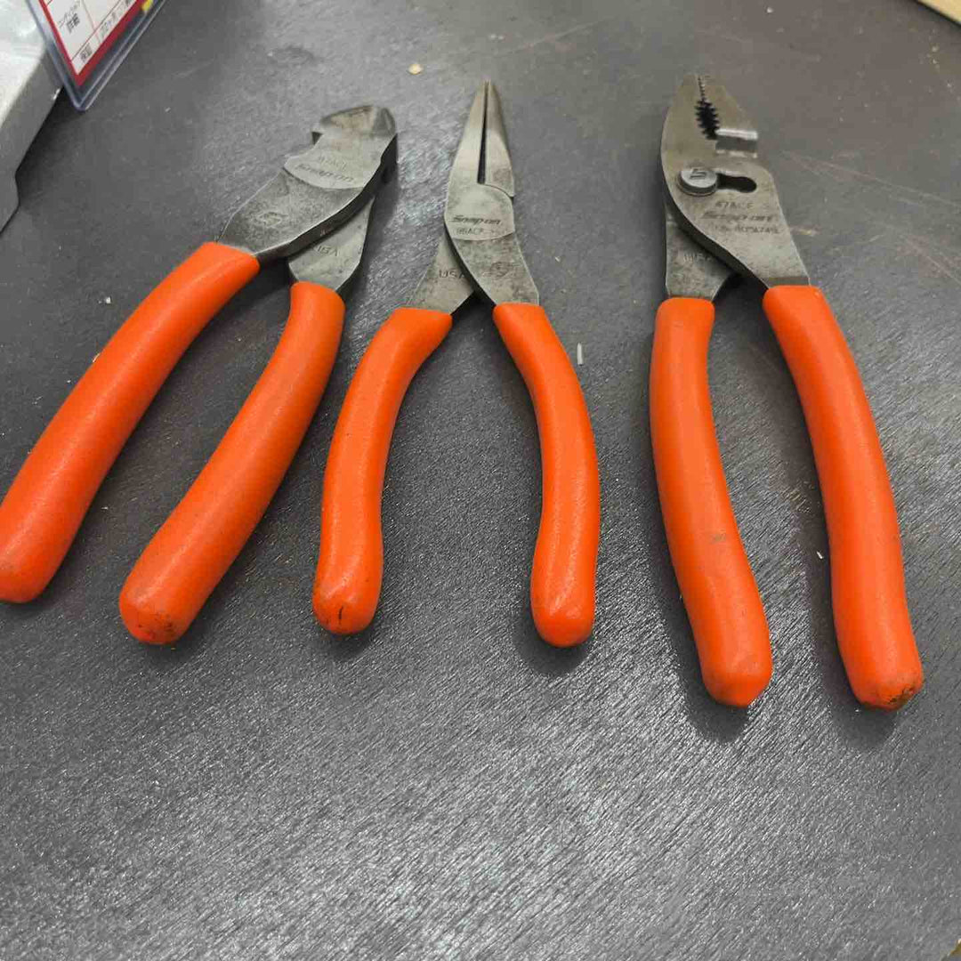 スナップオン(Snap-on) コンビネーションスリップジョイントプライヤー 47ACF ニードルノーズプライヤー 96ACF  ニッパ 87ACF 先端かけ有り【越谷店】