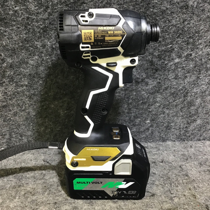 【中古品・マルチボルトバッテリー1個付き!】ハイコーキ(HIKOKI ※旧:日立工機) コードレスインパクトドライバー WH36DC(NNWG)【桶川店】
