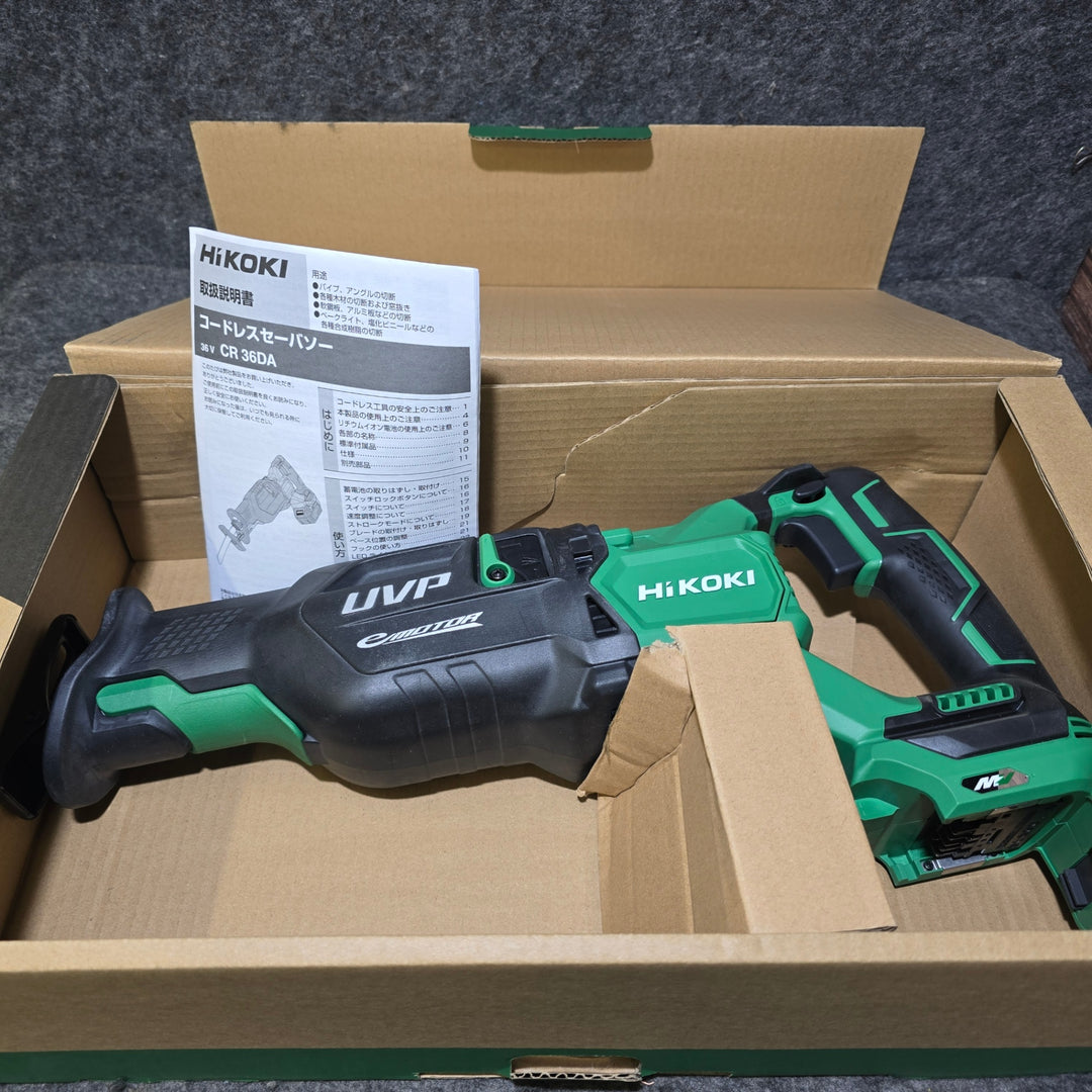 【未使用品】ハイコーキ(HIKOKI ※旧:日立工機) コードレスセーバーソー CR36DA(NN)【桶川店】
