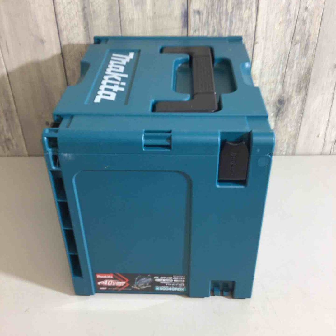 【未使用品】★純正バッテリー2個&充電器付き★マキタ(makita) コードレス防じん丸ノコ KS004GRDX【戸田店】