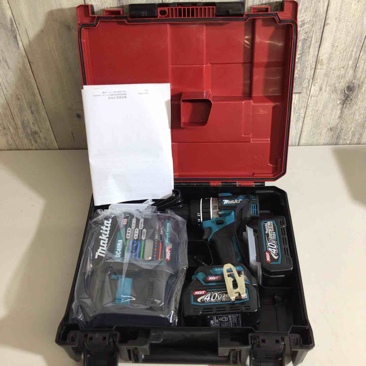 【未使用品】★純正バッテリー2個&充電器付き フルセット★マキタ(makita) コードレス振動ドリルドライバー HP002GRDX【戸田店】