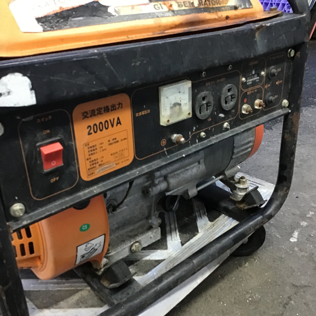 【現状品・店頭受取り限定】 動作確認済み ナカトミ ガソリン発電機 EG-2000 【桶川店】