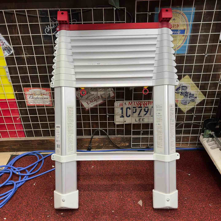 ※送料無料※【美品】長谷川工業 最大100kg 全長3.89m スカイラダー コンパクト1連 伸縮式 ハシゴ LS-39