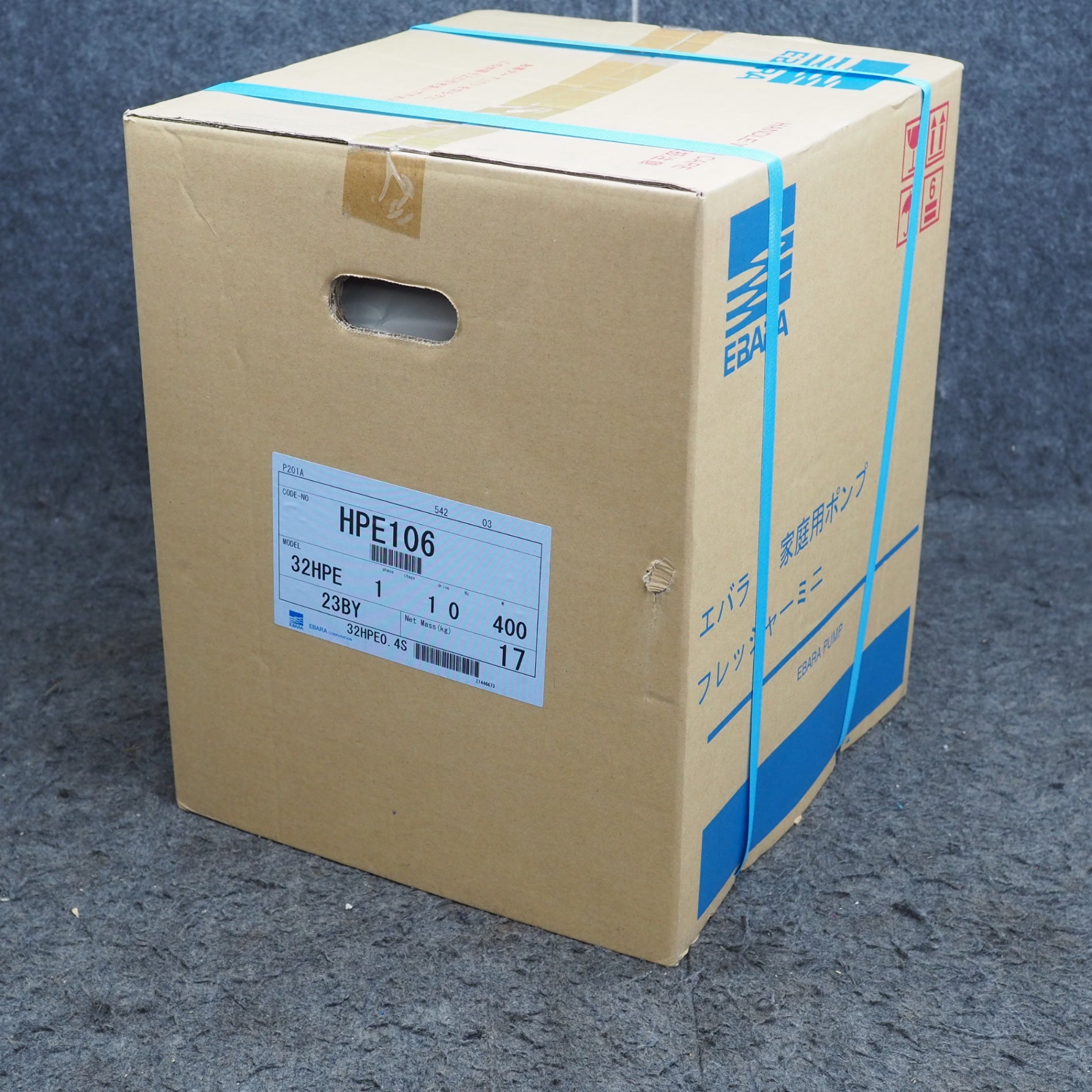 EBARA 32HPEO.4S ポンプ HPE106 長期保管未開封品】エバラポンプ(荏原製作所) 浅井戸用インバータ