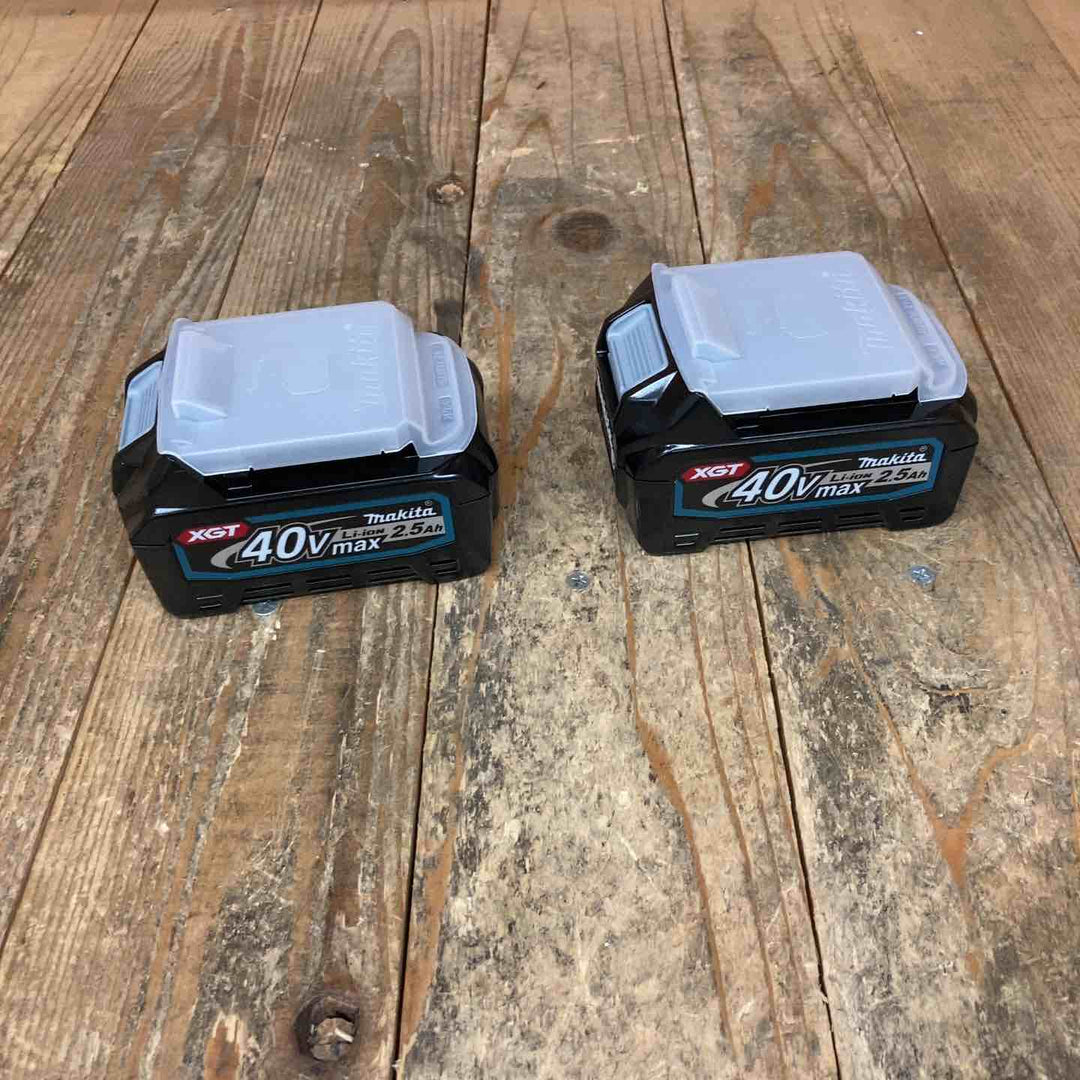 未使用品 マキタ(makita) リチウムイオンバッテリー 40Vmax/2.5Ah BL4025 バラシ 計2点【所沢店】