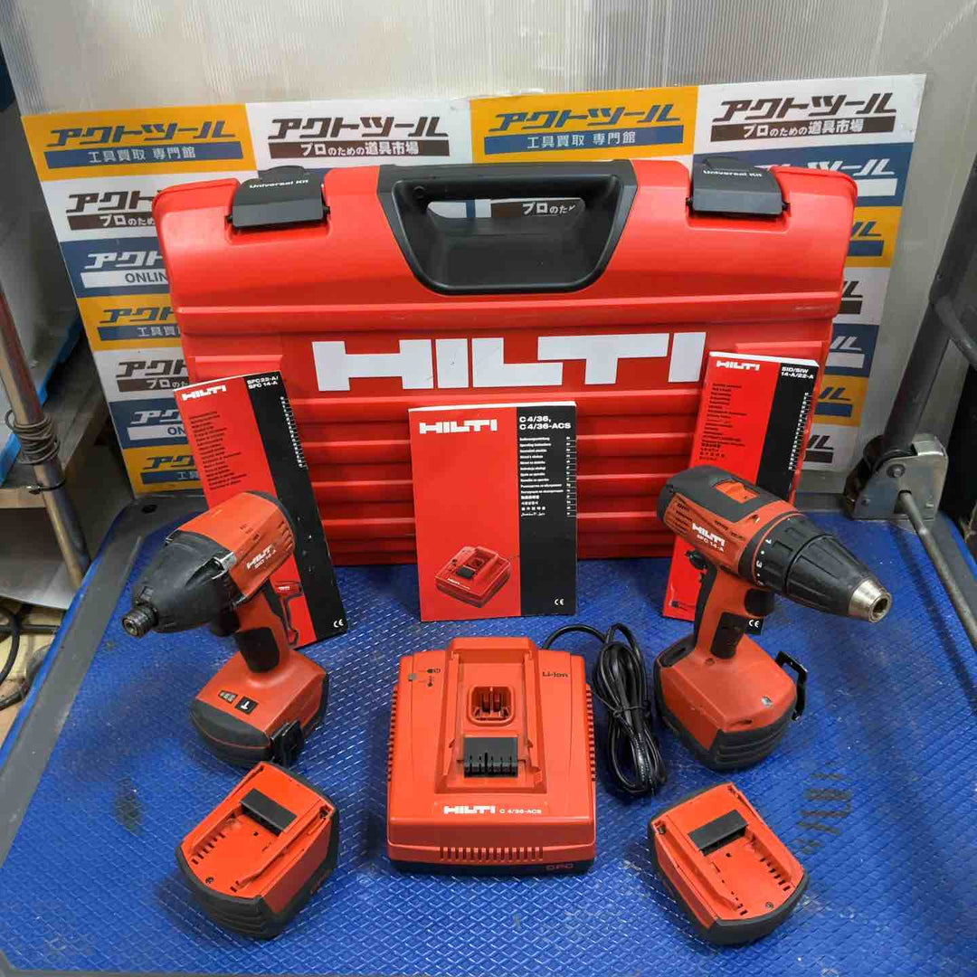 HILTI ヒルティ インパクトドライバー・ドリルドライバセット SID14-A、SFH14-A【草加店】