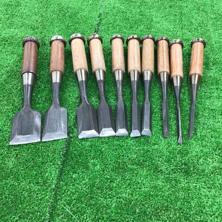 【中古】 義隆 組鑿 10本セット ※刃こぼれあり 【桶川店】