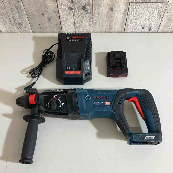【中古品】ボッシュ 充電式ハンマドリル GBH18V-26D バッテリー×1個 充電器×1個【戸田店】