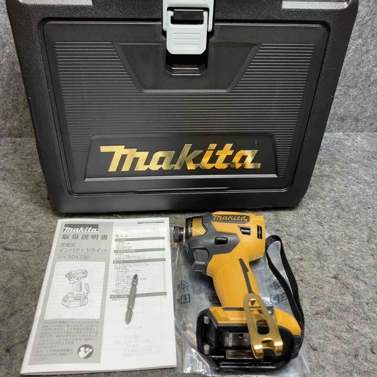 マキタ/makita 18V 充電式インパクトドライバー TD173DZPY 20周年限定色 プレミアムイエロー 本体+ケース【桶川店】 マキタ/makita 18V 充電式インパクトドライバー TD173DZPY 20周年限定