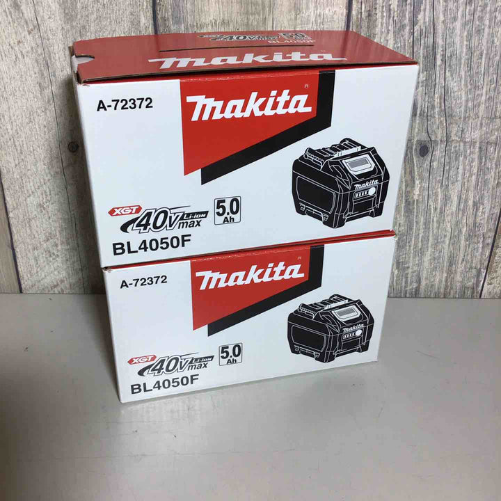 【未使用品】 マキタ makita リチウムイオン バッテリー 40V/5.0Ah BL4050F 2個 純正品 純正 純正バッテリー 【戸田店】