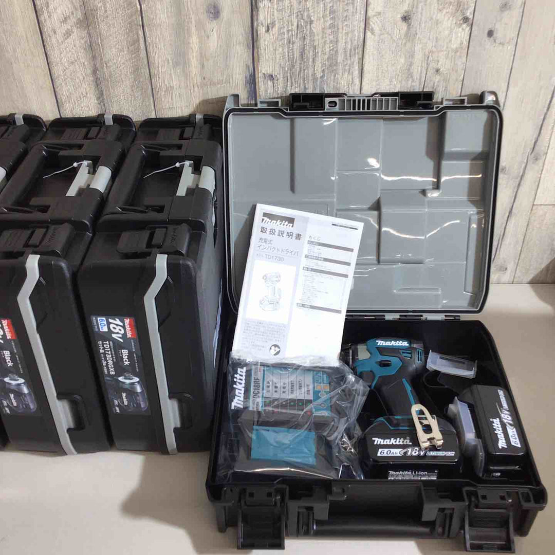 【未使用品】マキタ(makita) コードレスインパクトドライバー TD173DRGX TD173DRGXB TD173DRGXO 5台セット 青 ブルー 黒 ブラック オリーブ【戸田店】