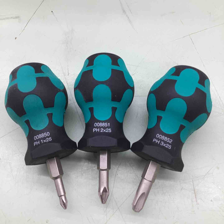 ヴェラ(wera)スタビードライバー 5本組セット プラス3本 マイナス2本 コンパクト 小型 短い 狭い場所 ネジ 【越谷店】