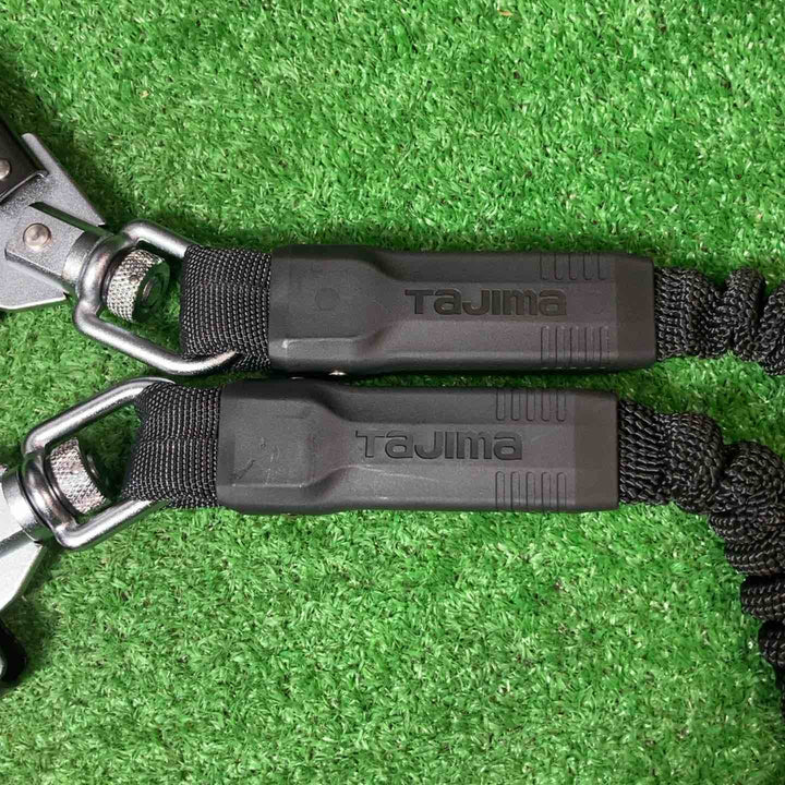 □タジマ(Tajima) ハーネスGS+蛇腹ダブルランヤードL2セット 黒 Lサイズ A1GSLJR-WL2BK【岩槻店】