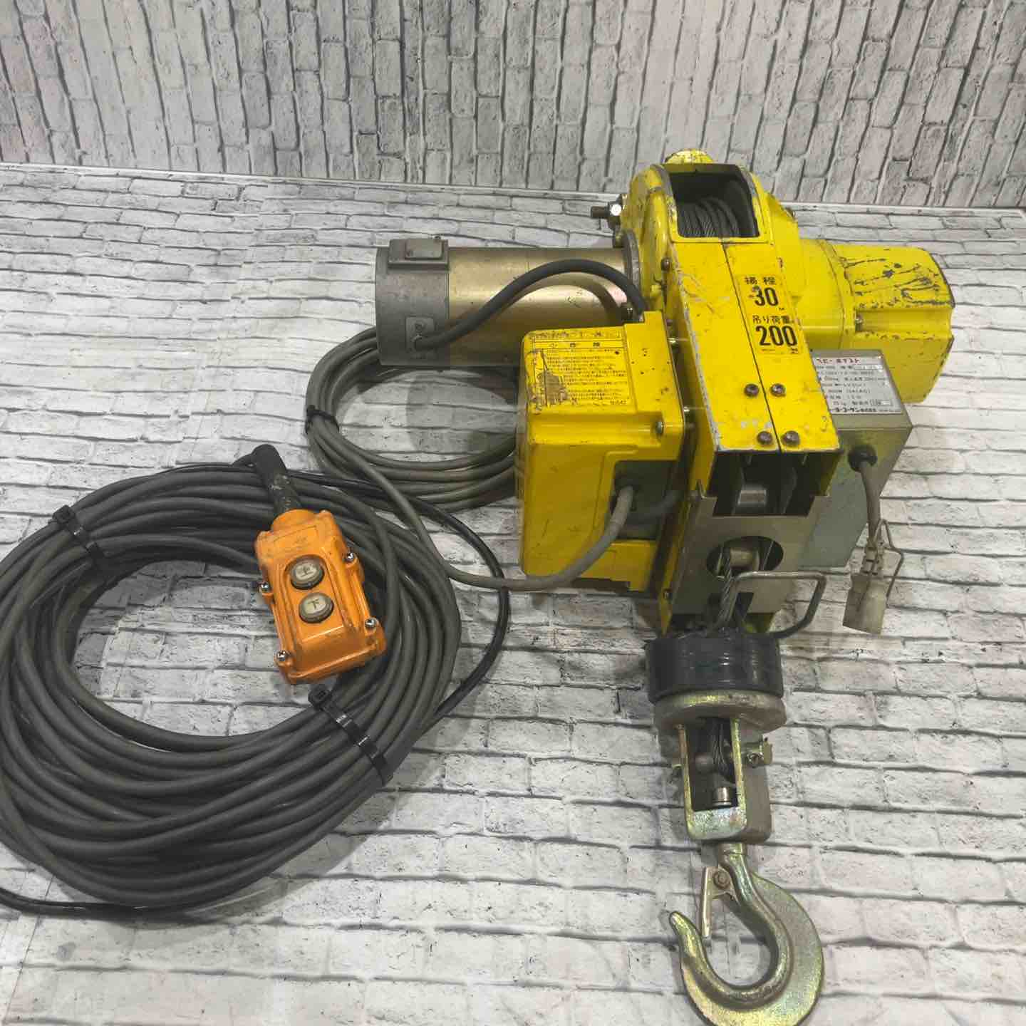 ◇トーヨーコーケン(TKK) 電動ウインチ(ワイヤー) ベビーホイスト BH-930【柏店】 ◇トーヨーコーケン(TKK) 電動ウインチ(ワイヤー) ベビーホイスト BH