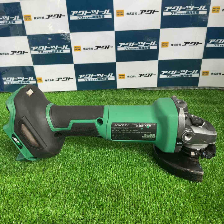 ★ハイコーキ(HIKOKI ※旧:日立工機) 100mmコードレスディスクグラインダ G3610DC(NN)【草加店】