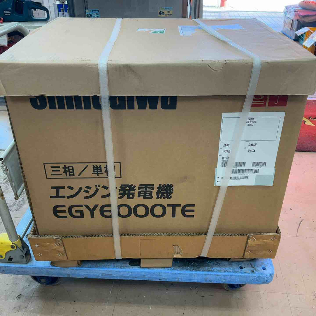 【店頭受取り限定】shindaiwa 新ダイワ 三相200V発電機(ガソリンエンジン)EGY6000TE-A【草加店】